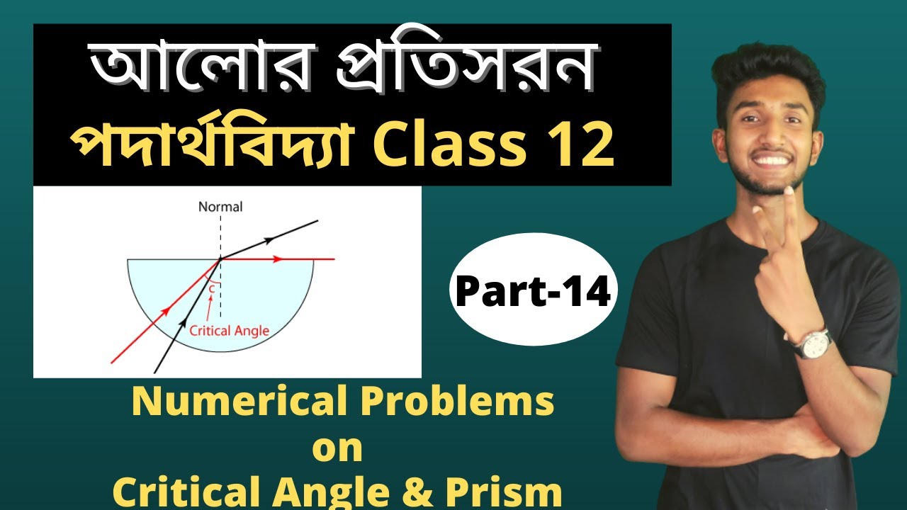 Numerical Questions on Critical Angle and Prism Class 12 in Bengali