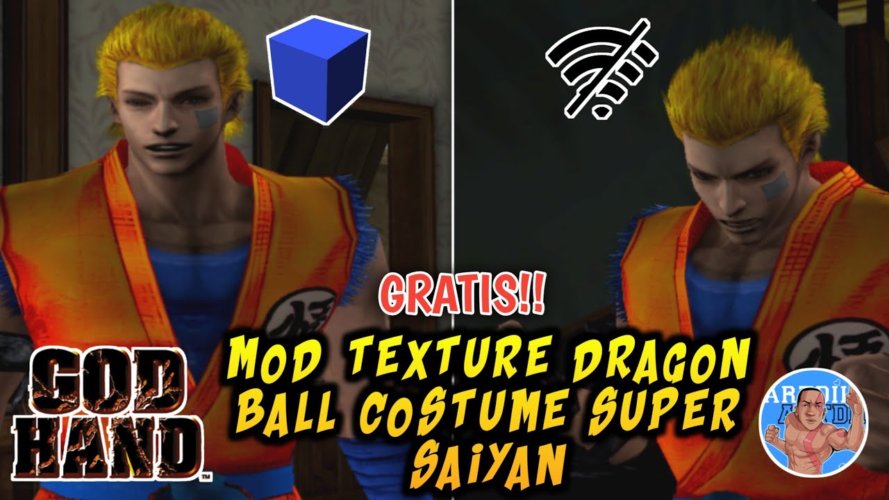MOD TEXTURE GOD HAND  x DRAGON BALL- SUPER SAIYAN GENE AETHERSX2 ANDROID