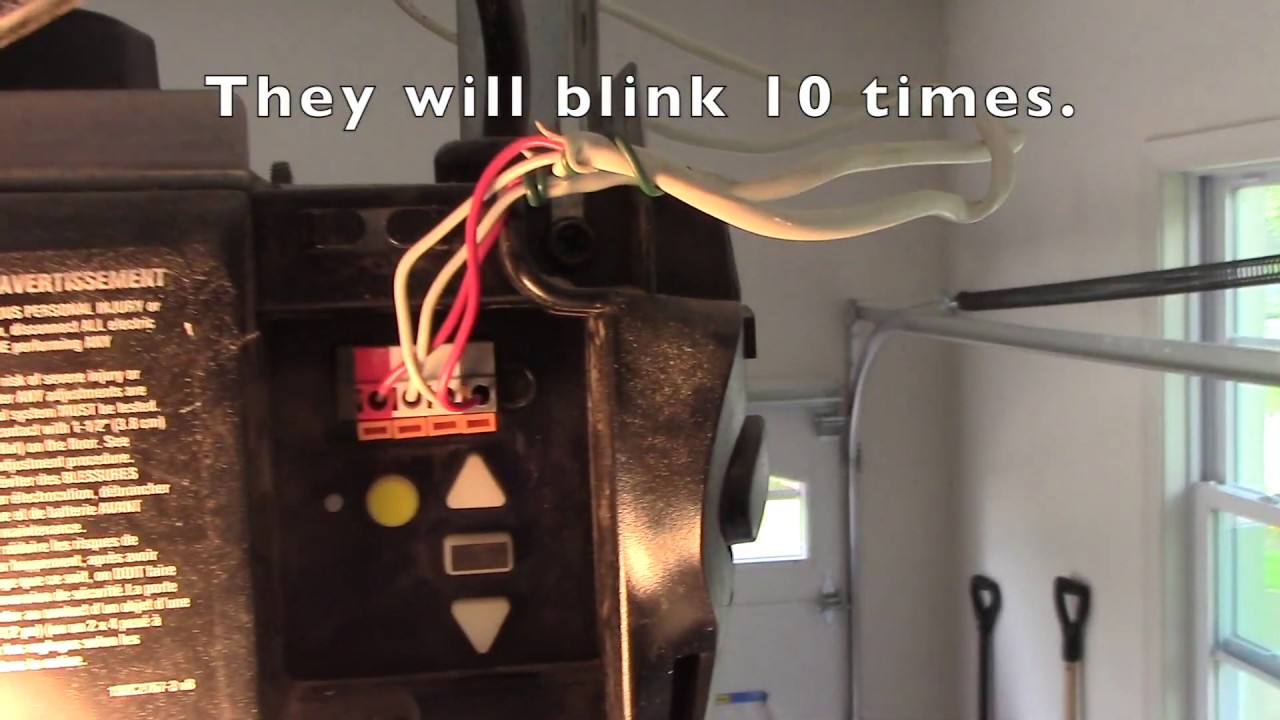 LiftMaster 8365 Door Won t Close And Lights Blink YouTube