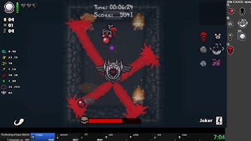 Hyorek_sr The Binding of isaac Afterbirth 7 characters Speedrun 2:23:03