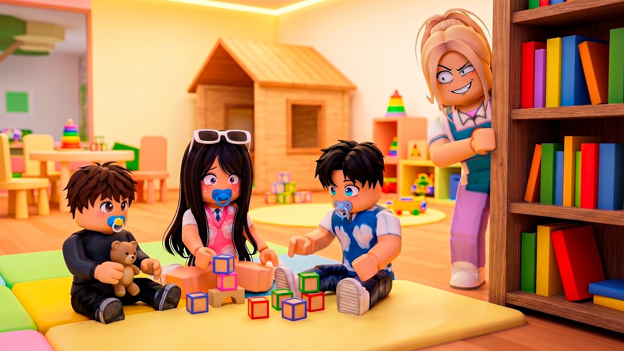 БҰЛ НЯНЯНЫҢ ЕСІ ДҰРЫС ЕМЕС 😱 БРУКХЕЙВЕНДЕ САДИКТЕН ҚАШТЫМ! 🍼🎬(Roblox Брукхейвен)