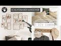 SCHLAFZIMMER MAKEOVER | DIY-Bilderrahmen + Hakenleiste selber machen | Bettwäsche färben