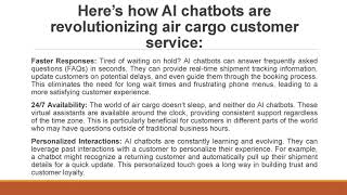 Lars Winkelbauer- How AI Chatbots are Revolutionizing Air Cargo Customer Service