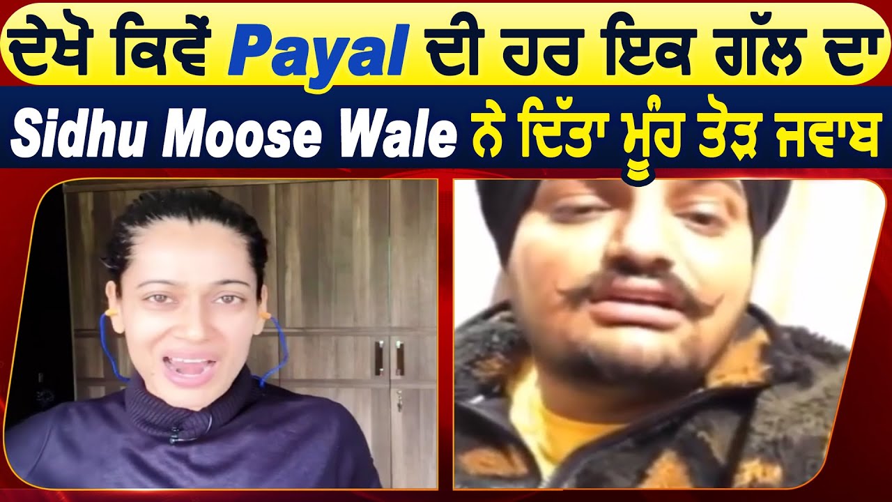 ਦੇਖੋ ਕਿਵੇਂ Payal ਦੀ ਹਰ ਇਕ ਗੱਲ ਦਾ Sidhu Moose Wale ਨੇ ਦਿੱਤਾ ਮੂੰਹ ਤੋੜ ਜਵਾਬ