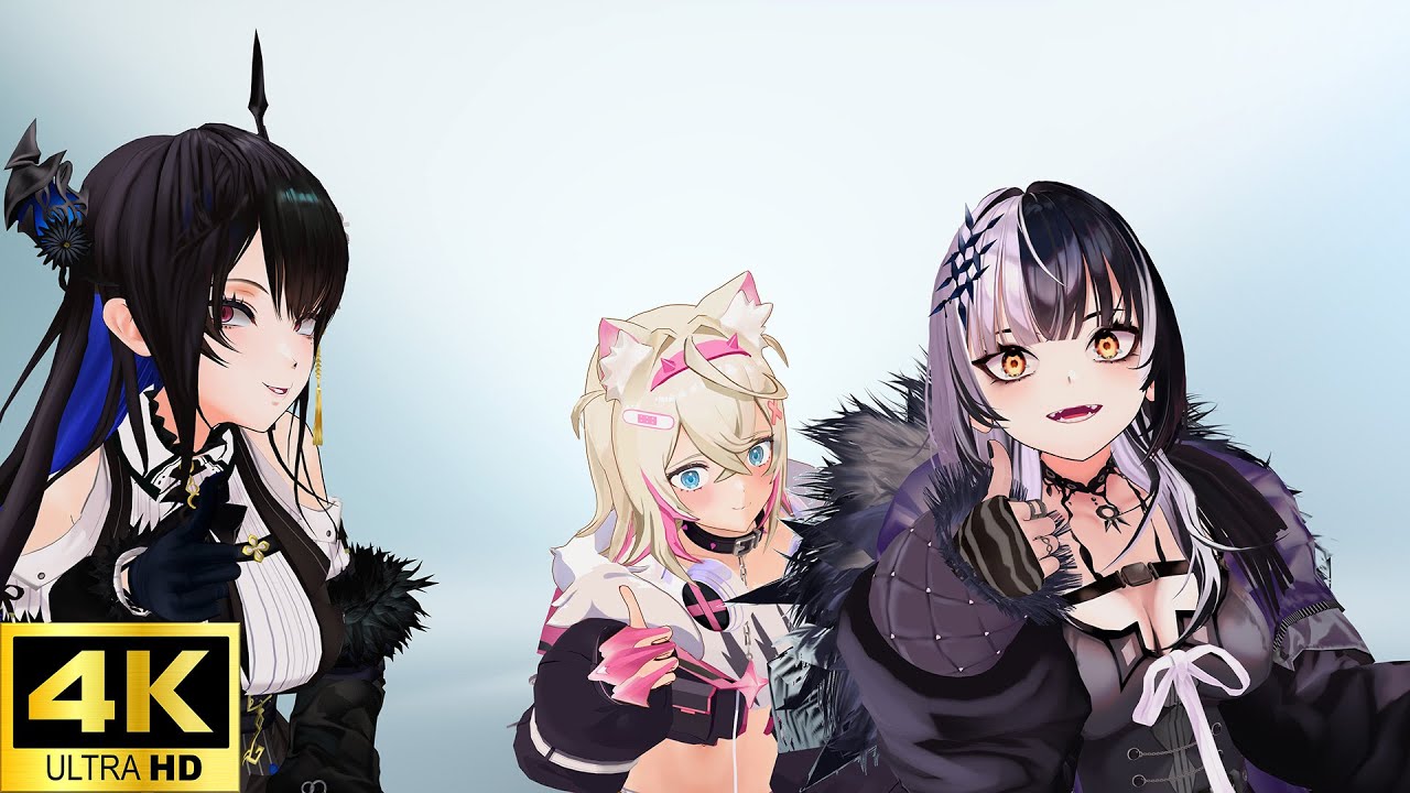 EVERYBODY 【Shiori & Nerissa & Mococo】【MMD Hololive】【4K30fps】