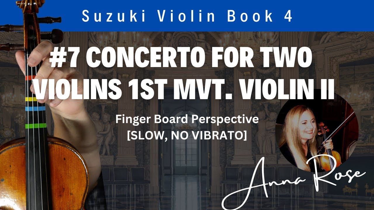 Concerto For Two Violins in D Minor 1st Movement Violin II Bach | Suzuki Violin Book 4