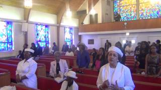 Edmond Saint-Jean & Contee Senior Choir led the Processional - Praise & Worship. 04-07-13