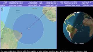 تتبع الصاروخ الصيني الخارج عن السيطرة بث مباشر screenshot 4