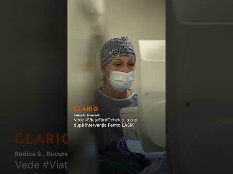 Rodica S. la o zi după Femto Lasik - Deja vede foarte bine