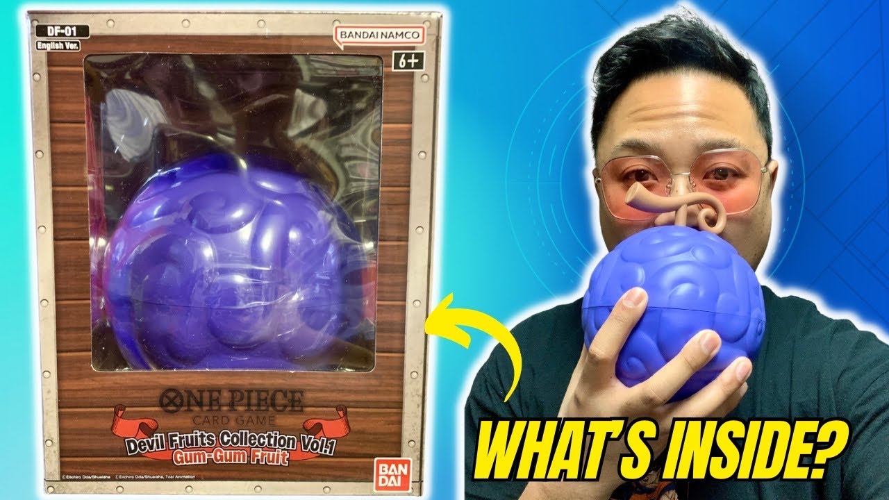 One Piece Devil Fruits Collection Volume 1 - Gum Gum Fruit - YouTube