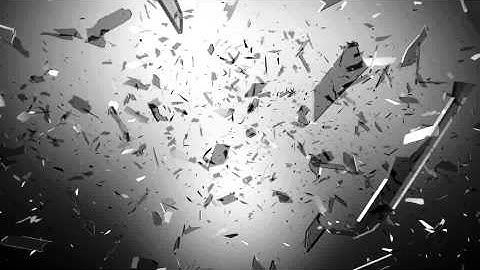 Blender exploding glass simulation