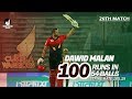 Dawid Malan S 100 Run Against Rajshahi Royals 20th Match Season 7 Bangabandhu BPL 2019 20 