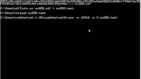 oclHashcat PDF Crypto