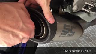 How to PUT & REMOVE Db killer SC Project MT 07 EURO 4