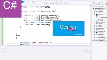 Ajouter, supprimer, modifier, lister d