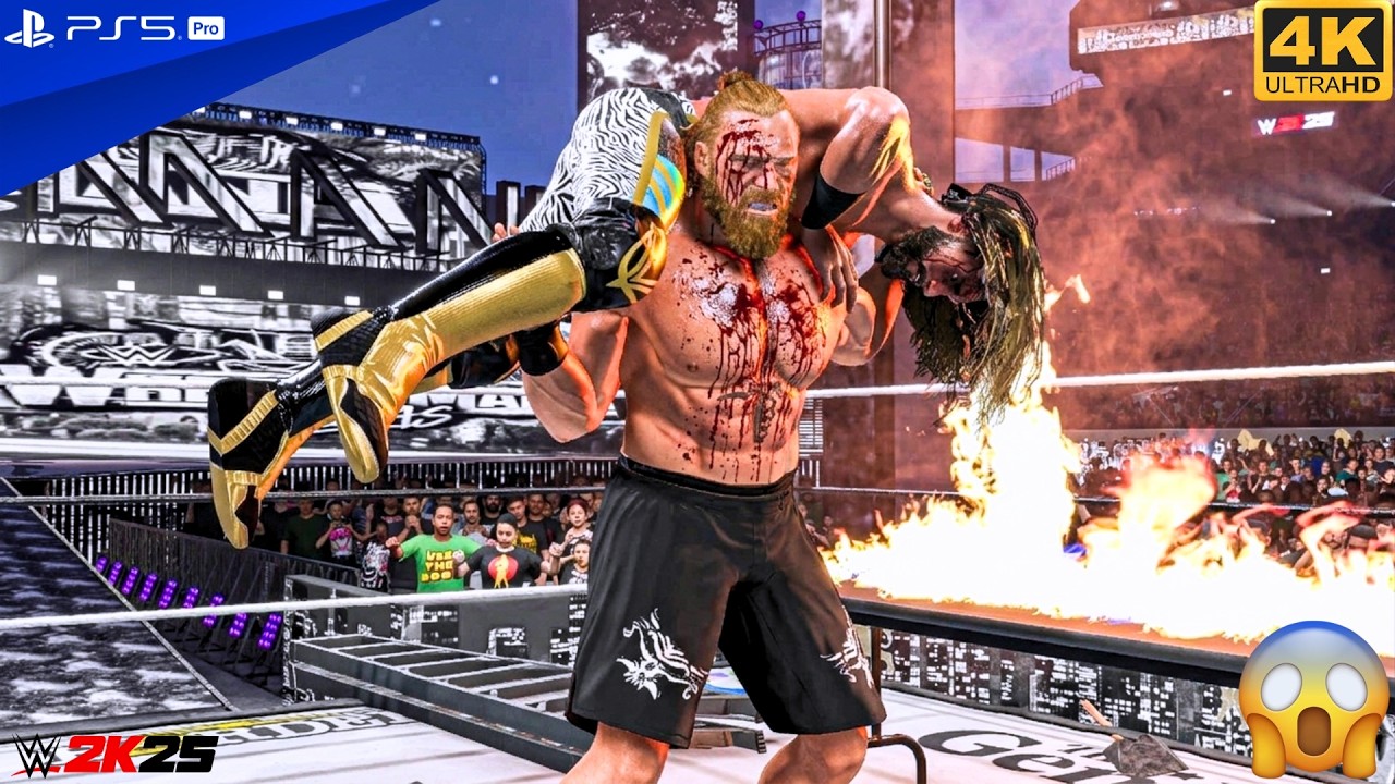 Brock Lesnar's Open Challenge at WrestleMania 42 - Seth Rollins Vs Brock Lesnar | WWE 2K25 - [4K60]