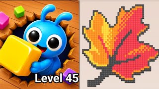 Food Hunts: pixel puzzle level 45 Walkthrough Solution 