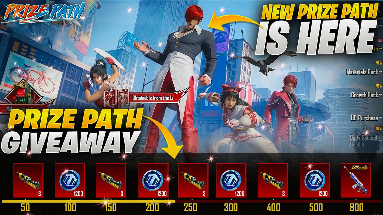 3 Mythics In New Prize Path | 3x Prize Path Giveaway | Free Lucky Coins Trick | PUBGM 