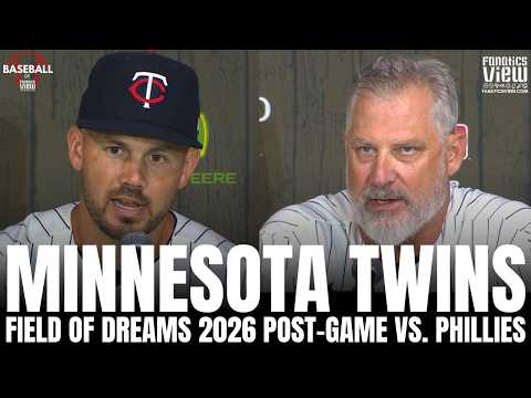 Derek Shelton & Trevor Larnach Recap Minnesota Experience at Field of Dreams, Loss vs. Phillies