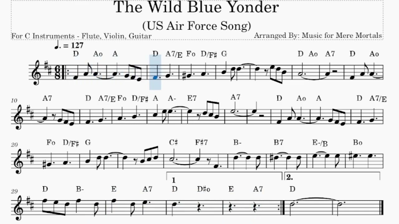 The Wild Blue Yonder – Air Force Song - 76th Birthday of the USAF