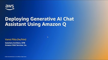 Deploying Generative AI Chat Assistant Using Amazon Q | Amazon Web Services