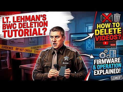 DELETED Body Cam Tutorial - Lt. Casey Lehman - Elkhart County Indiana Sheriff's Department 😱