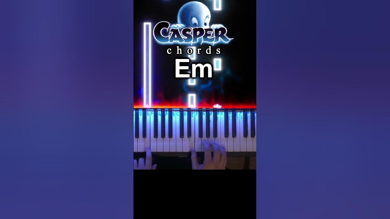 Casper One Last Wish - How To Play Casper on piano (EASY)  #piano #shorts #casper