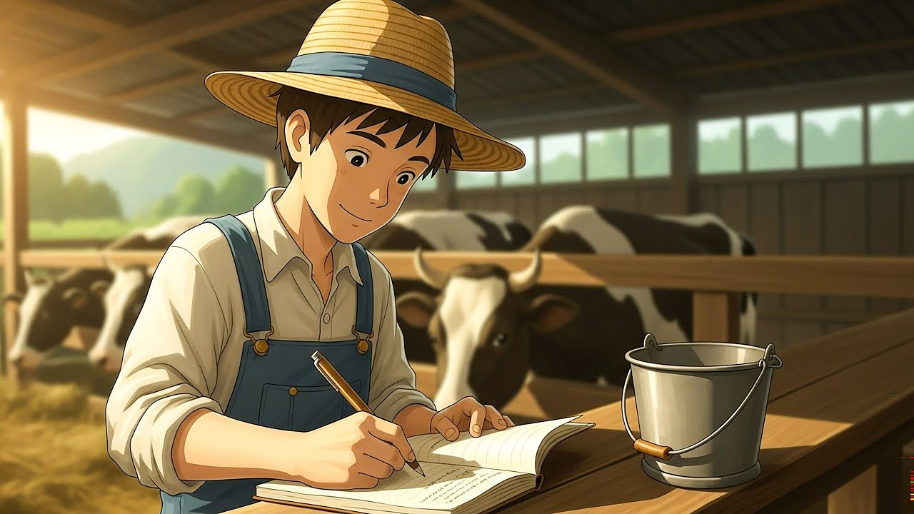 Cow Farming Daily Life Story | Haru’s Calm Routine — Ghibli Farms