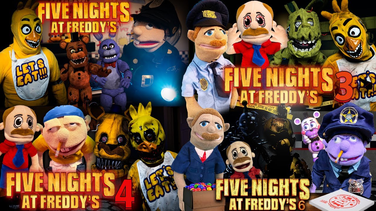 Jeffy's Five Nights At Freddy's FULL MOVIE! (1-6)