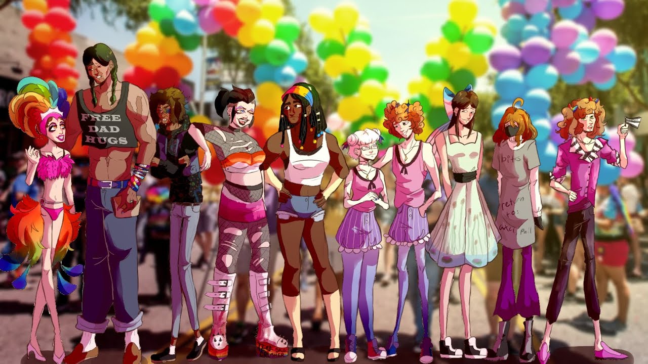 welcome to the pride parade - oc speedpaint - YouTube