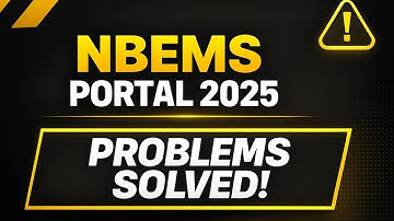 NBEMS 2025: Fee Refund, Joining & Payment Issues—Official Fix Released!