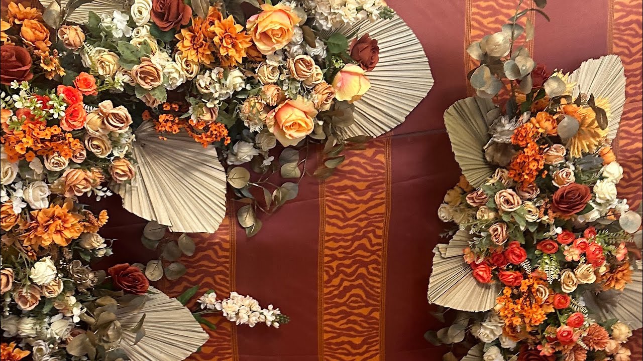  DIY Boho style floral backdrop 