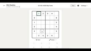 LinkedIn Mini-Sudoku Answer Today | 27 July 2026 - Puzzle #350 screenshot 4