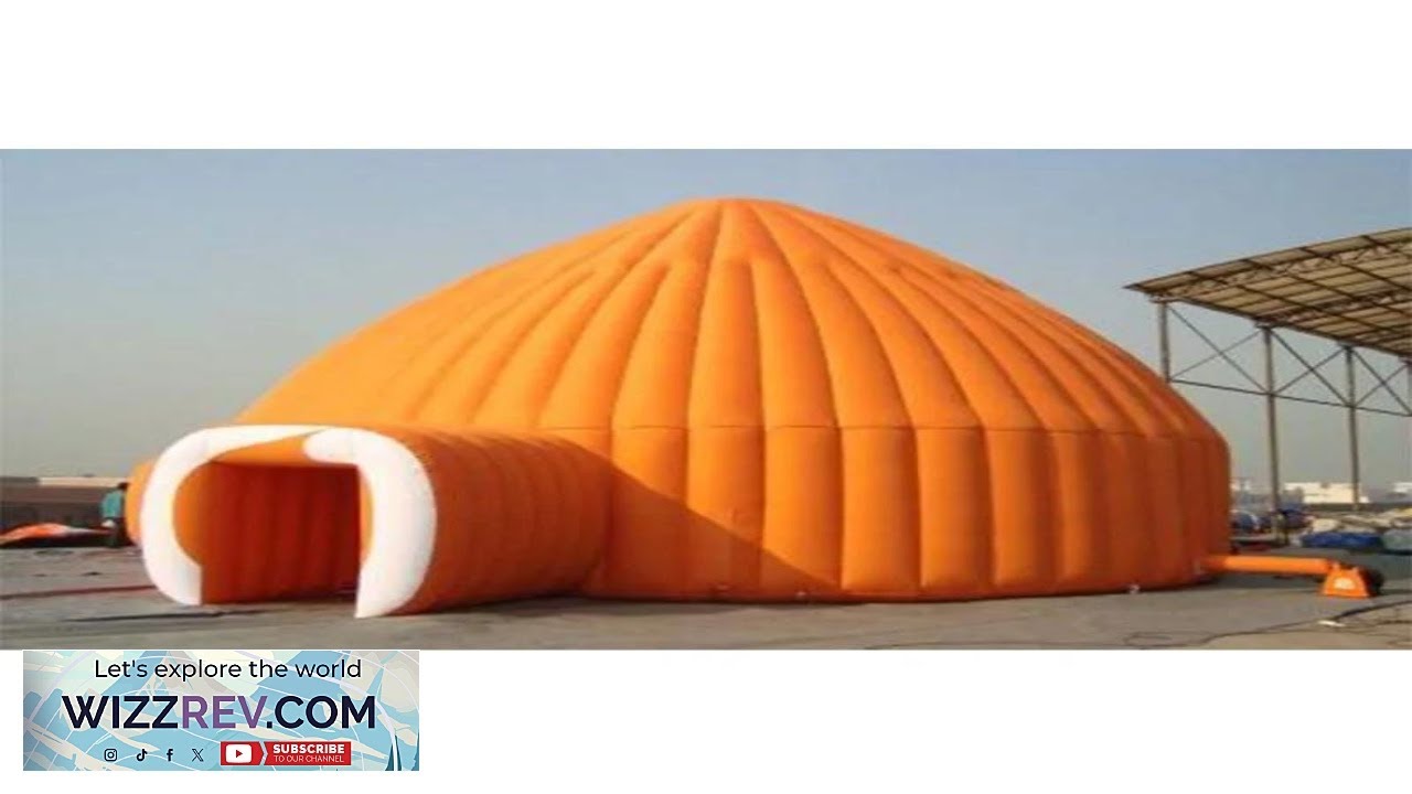 Good quality large Orange dome tent camping tent inflatable dome tent Review
