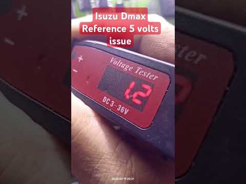 Isuzu Dmax no reference 5 volts issue