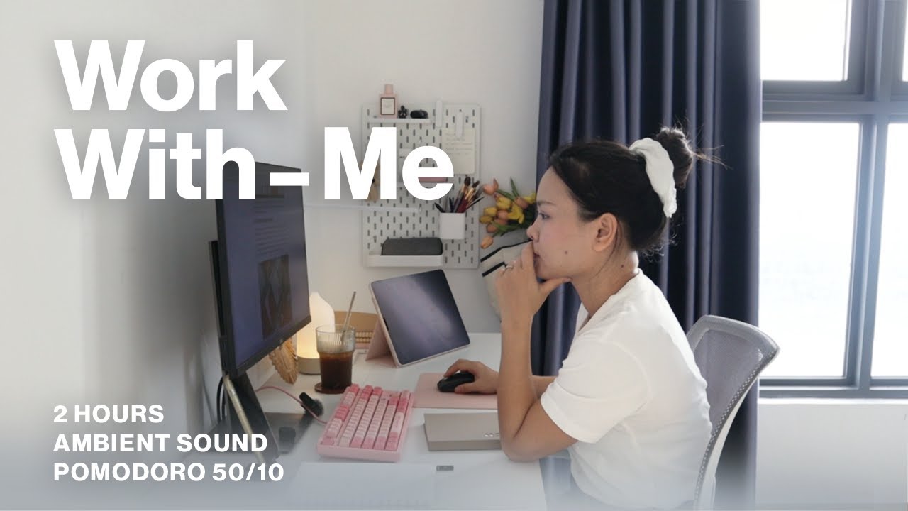 2 Hour Deep Work With Me / Pomodoro 50-10 / ASMR Morning Birds Ambient