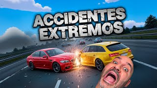 🚗💥 ACCIDENTES EXTREMOS en la AUTOBAN — BeamNG DRIVE Real Crash Test!