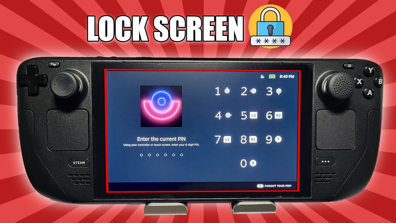 🔒How To Lock Screen On Steam Deck (PIN Code)👮