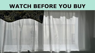 Ivory Short Sheer Kitchen Curtains 36 inch Length Review