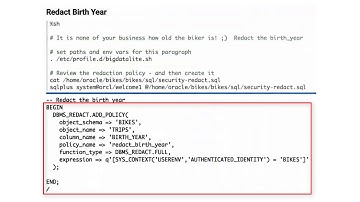 Oracle Big Data SQL: 6 - Protect Sensitive Data