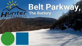 Hunter Mountain - Belt Parkway (Top to Bottom Run) [Easiest Way Down]