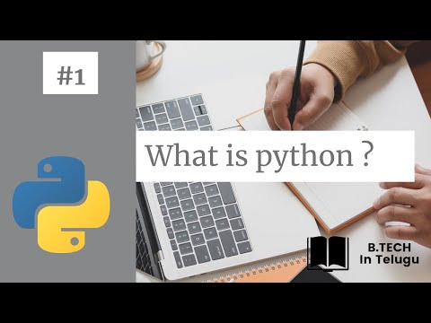1 what  is python in telugu | introduction to python | b tech in telugu | telugu