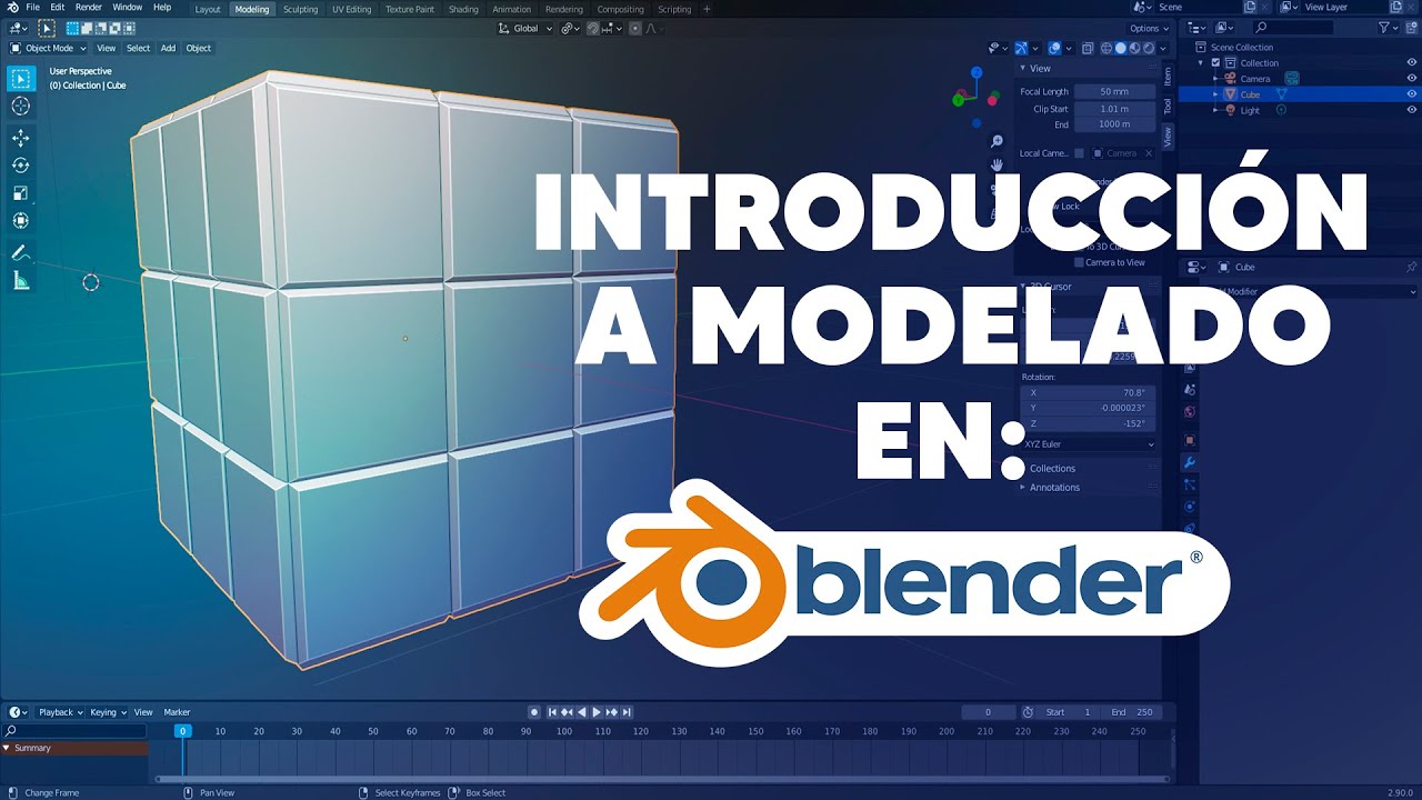 [TUTORIAL] Introducción a los fundamentos de modelado en Blender - YouTube