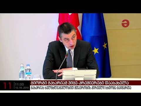 გიორგი გახარიას კაბინეტში ვიცეპრემიერები მაია ცქიტიშვილი და თეა წულუკიანი იქნებიან
