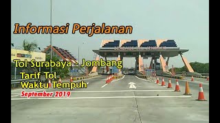 Tarif Tol Surabaya - Jombang