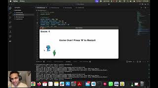 Dino game in python with ChatGPT