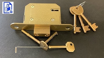 455. Mortice 5 lever deadlock picked open with simple easy to make ERA key tension tool and pick