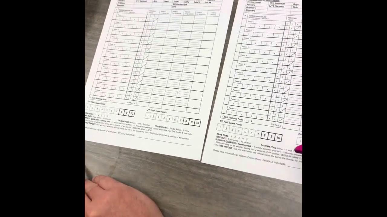 YMCA Basketball Scorekeeper Training YouTube
