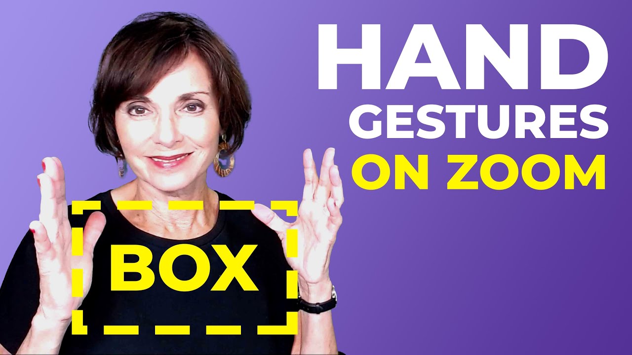 3 powerful hand gestures to use during virtual presentations.