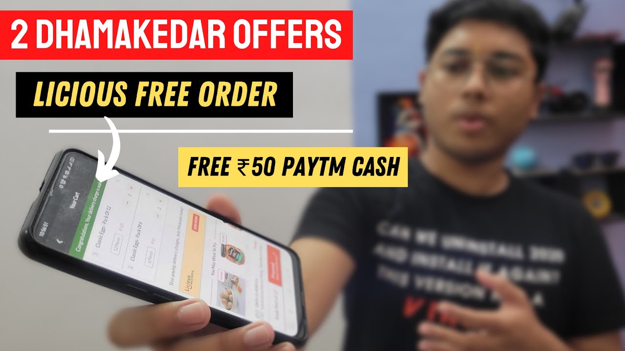 Licious free order trick with extra earnings | Free ₹50 paytm cash loot